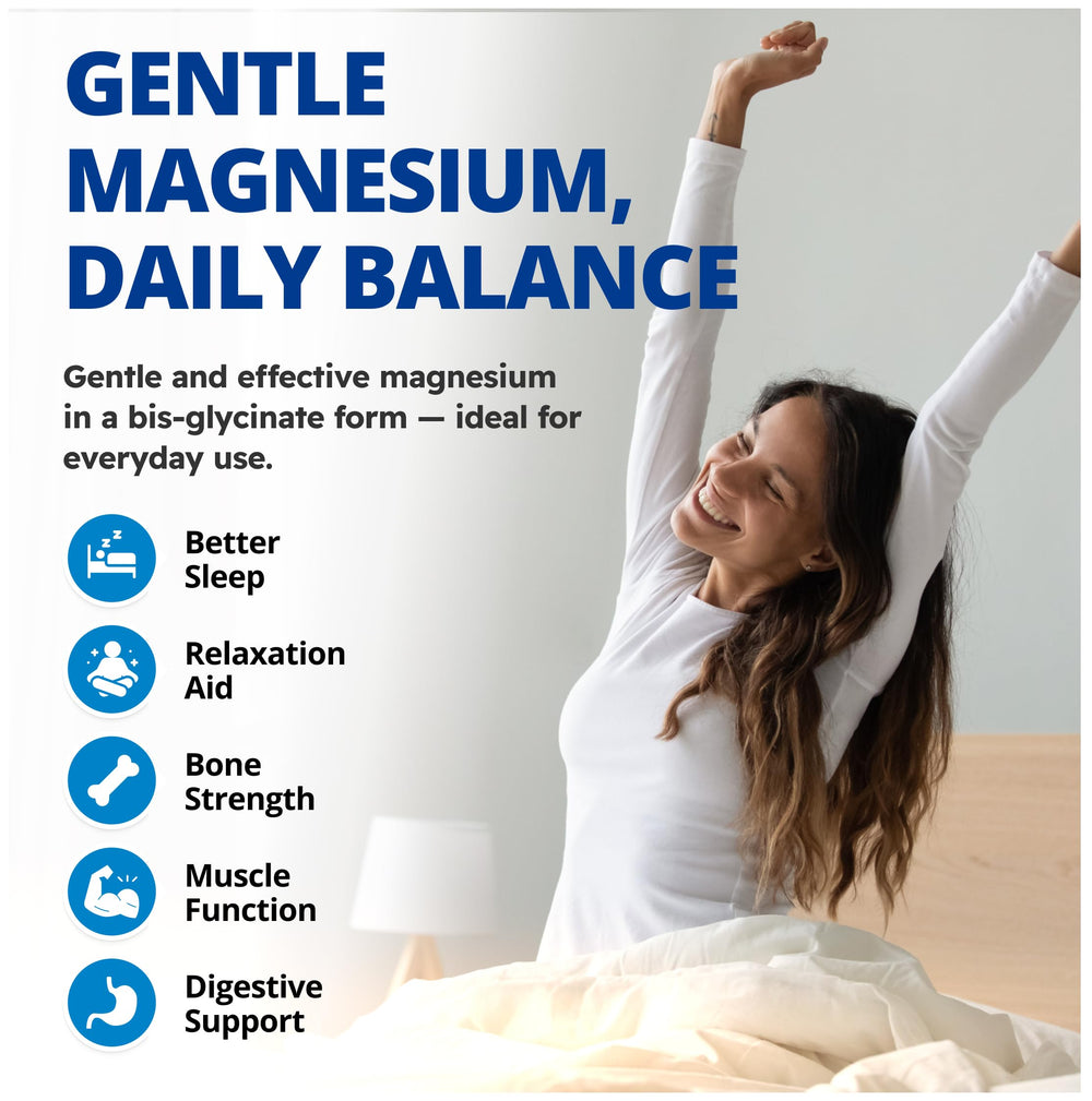 CanPrev magnesium bisglycinate capsules dispensed for easy dosing.