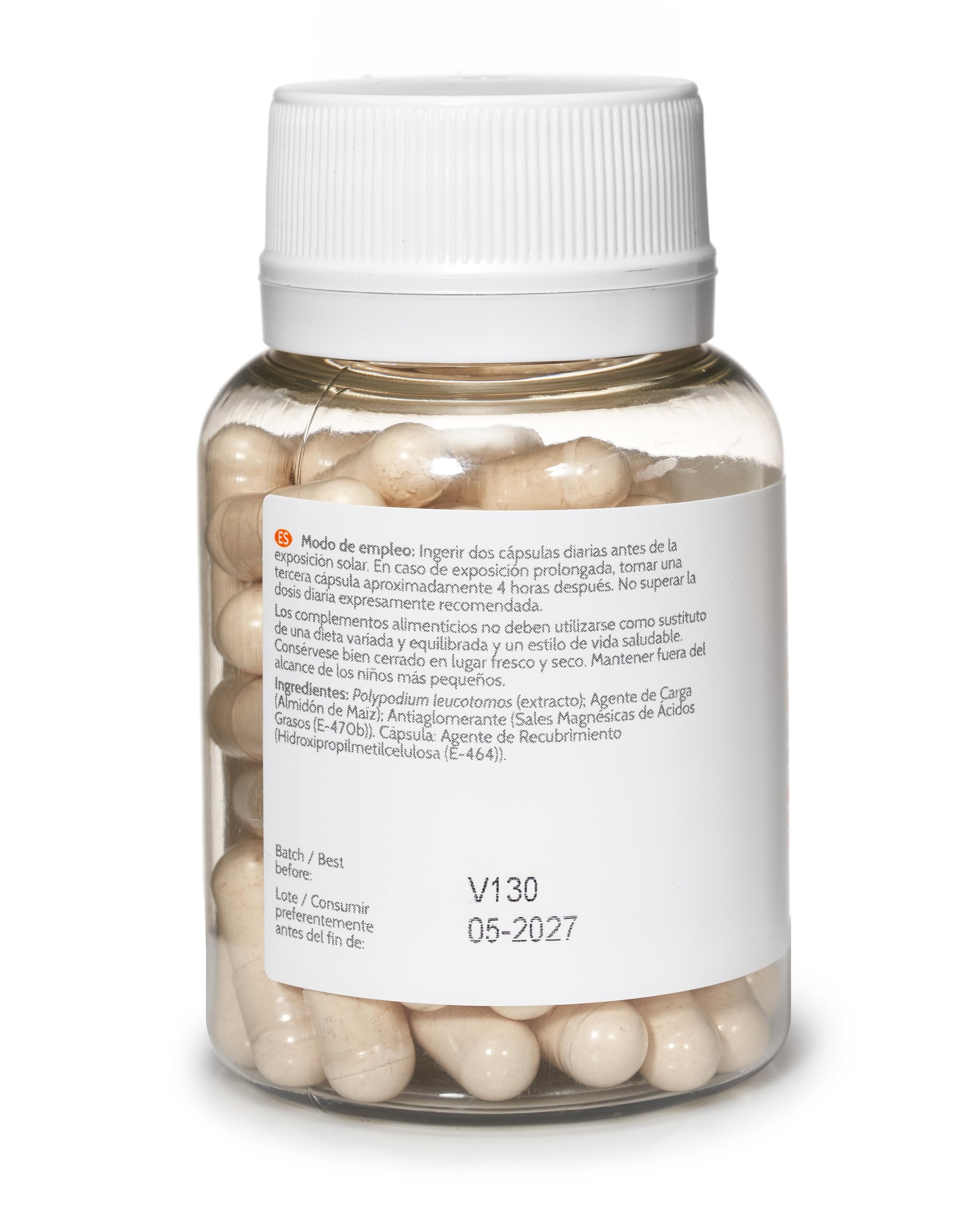 Cantabria Labs Heliocare bottle with dermatologist testing claim on packaging.