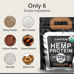 Cantein chocolate protein smoothie in glass with creamy texture ready to enjoy