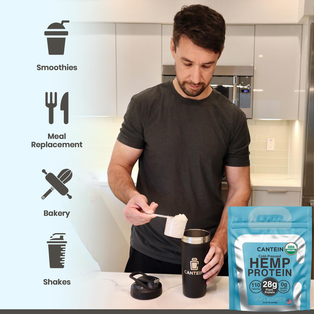 Cantein nutty hemp flavor profile conveys natural, plant-based goodness for shakes.