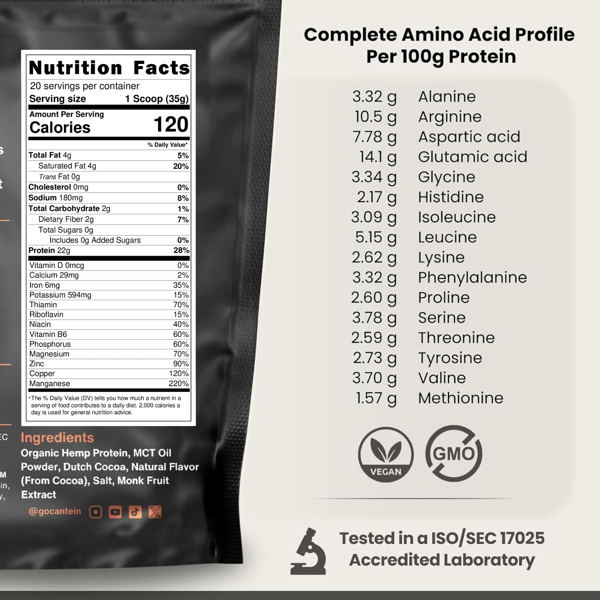 Cantein plant-based protein shake being blended for a quick breakfast