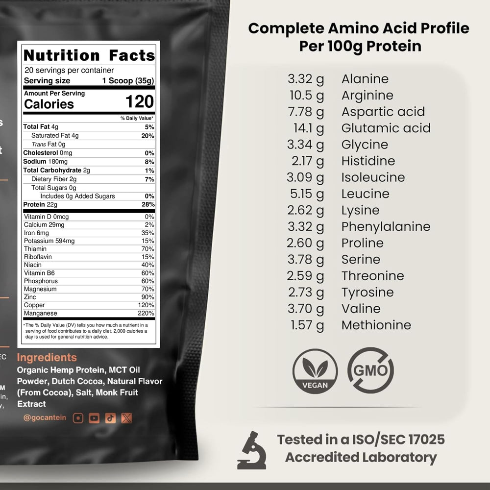 Cantein plant-based protein shake being blended for a quick breakfast