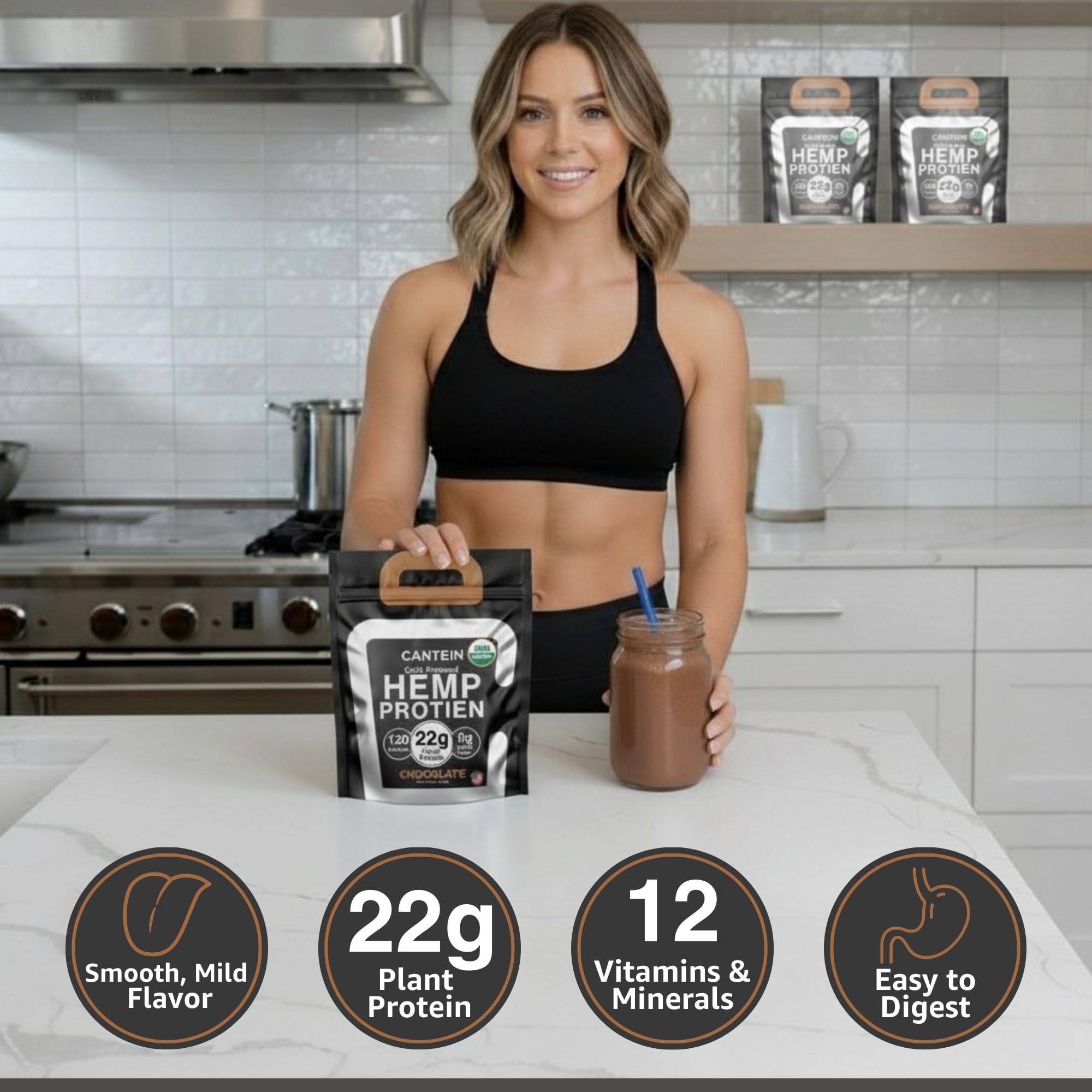 Cantein proteina sin lactosa y gluten para dietas sensibles