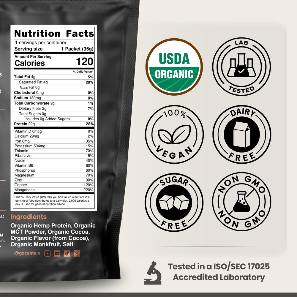 Cantein proteina vegana sabor chocolate para batidos