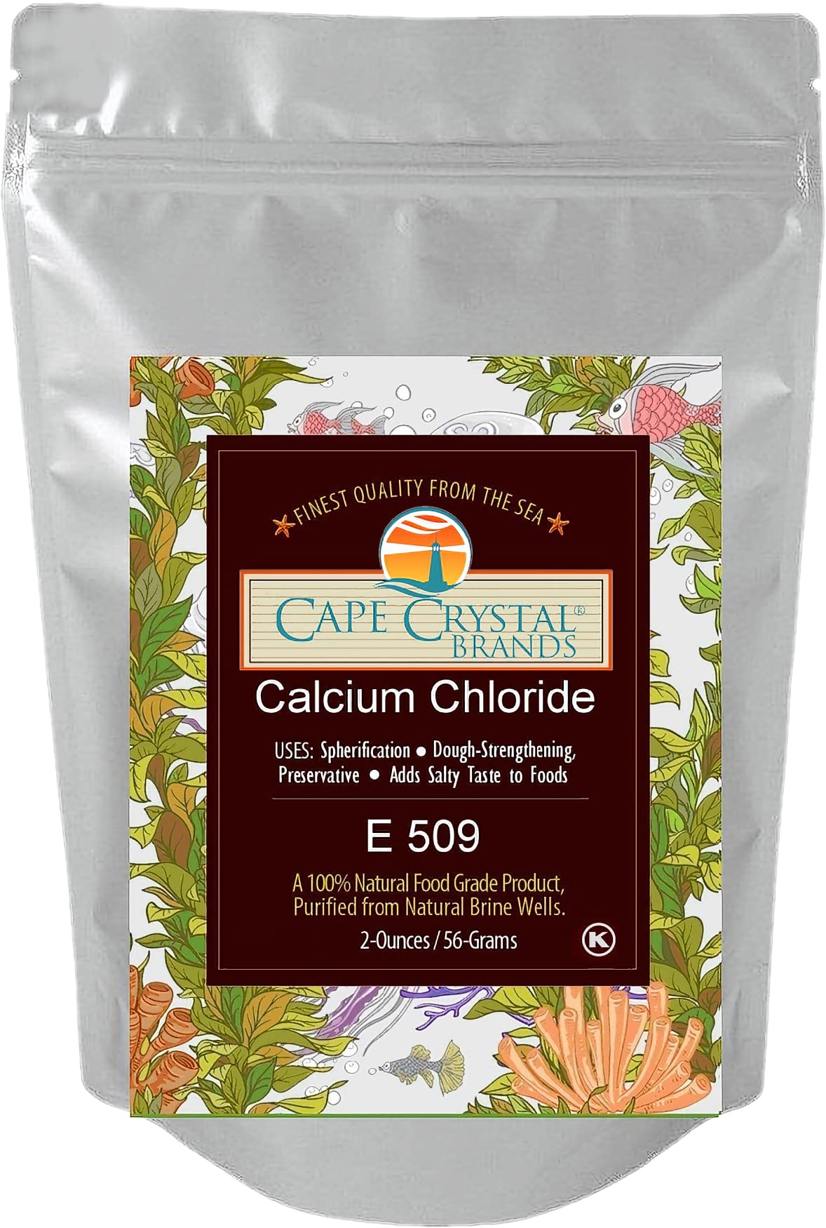 Cape Crystal Calcium Chloride powder for quick spherification experiments.