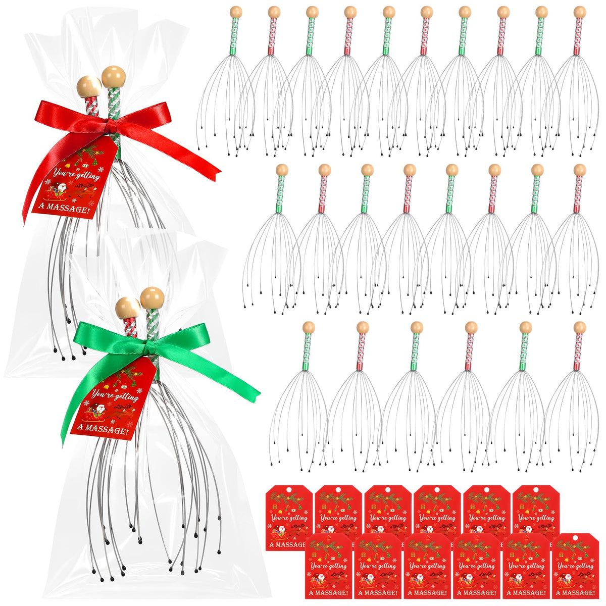 Capoda 24-head massagers for stress relief and holiday gifting display