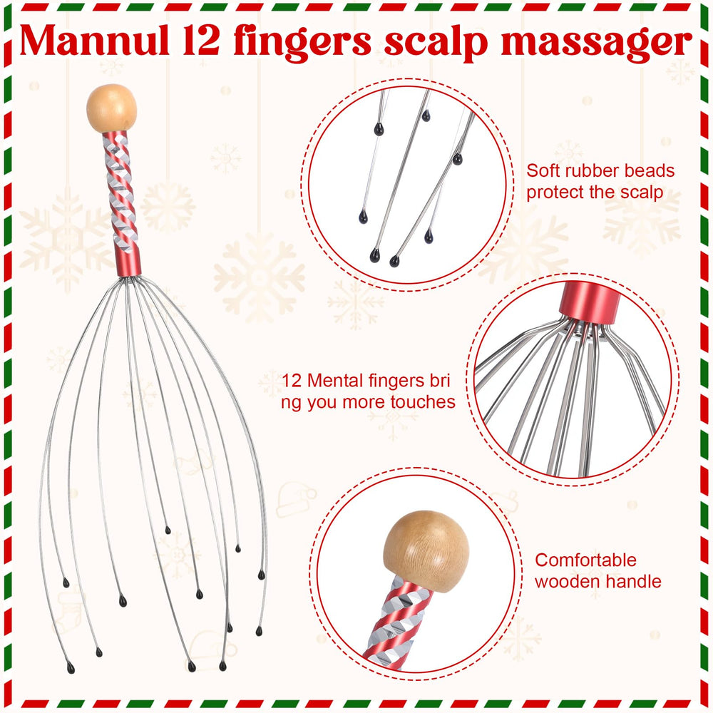 Capoda clear gift bags showcasing massagers in festive setup