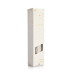 Capri Blue Glimmer diffuser ombre glass with gold foil adds chic decor
