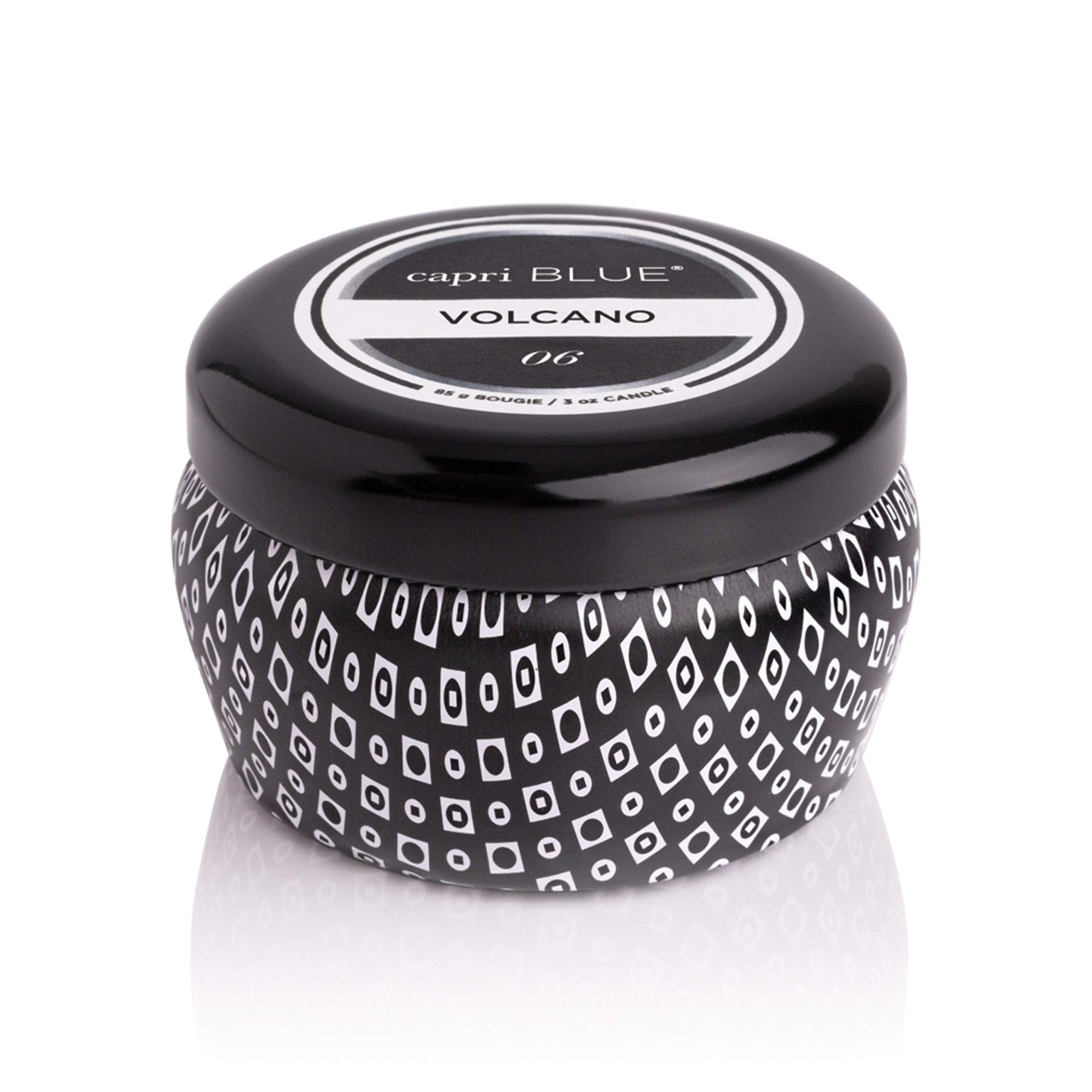 Capri Blue Volcano mini tin label front for quick room refresh.
