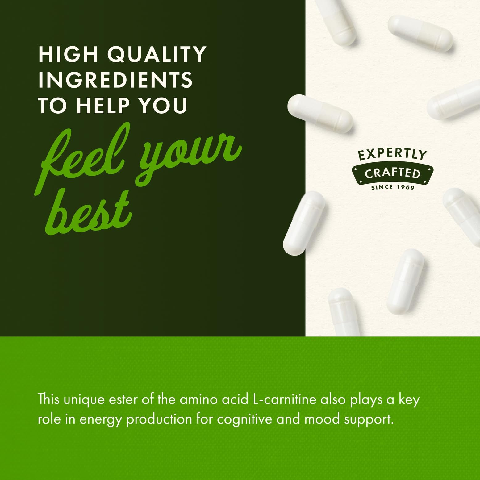 Capsules on hand illustrate convenient daily dosing from Swanson.