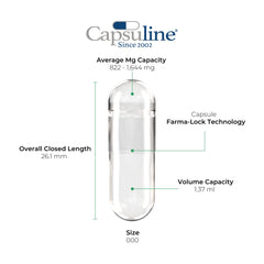 Capsuline bovine gelatin capsule showcases pure base for vitamins