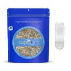 Capsuline Size 000 empty capsule for DIY filling with a clear shell