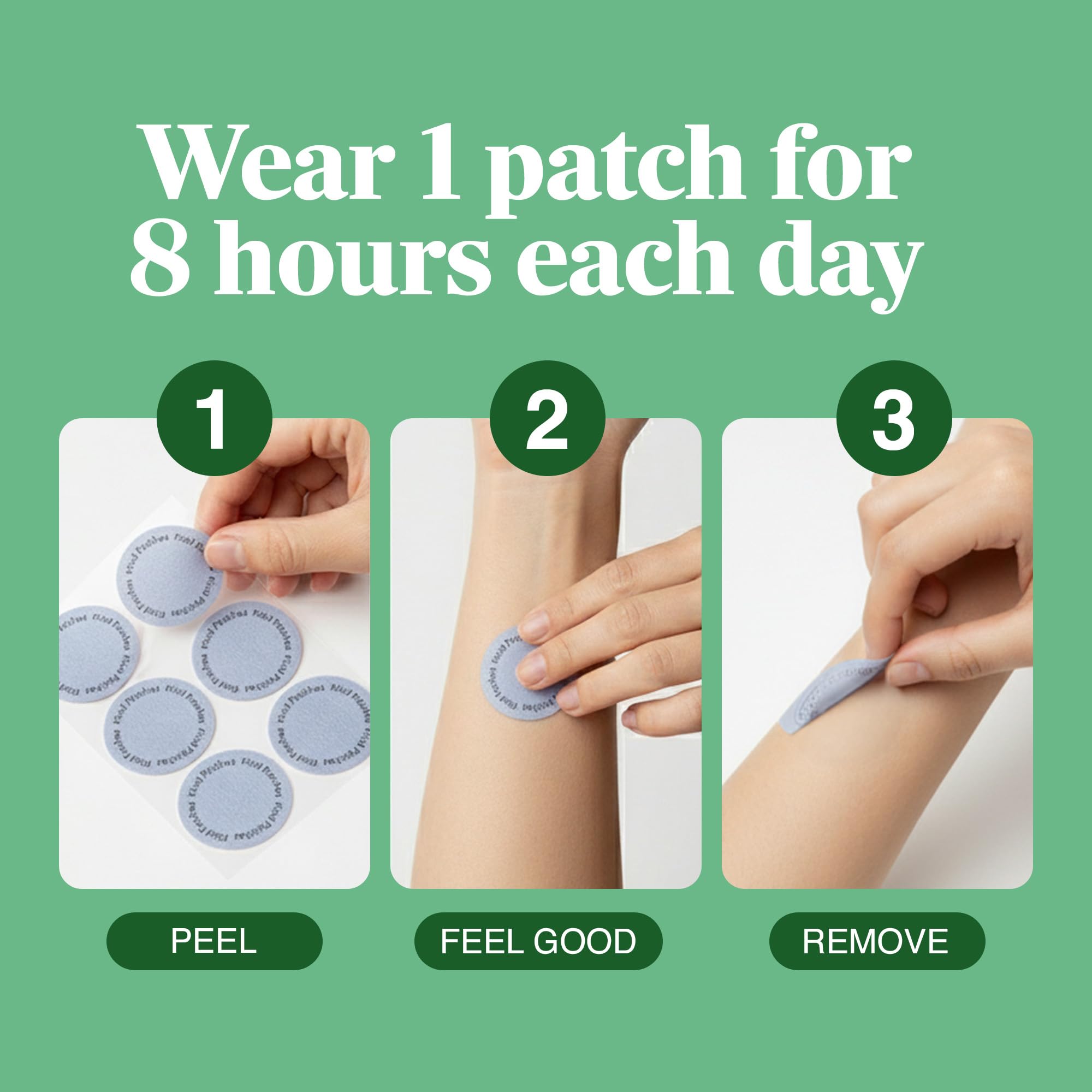 Capy Patch ingredients with green tea and caffeine for steady energy