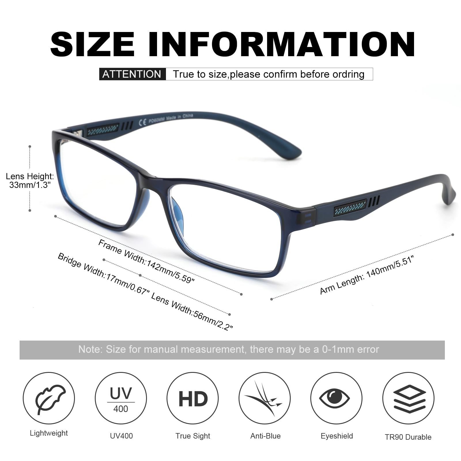 CARA Optical two-pack lifestyle shot in Black and Blue