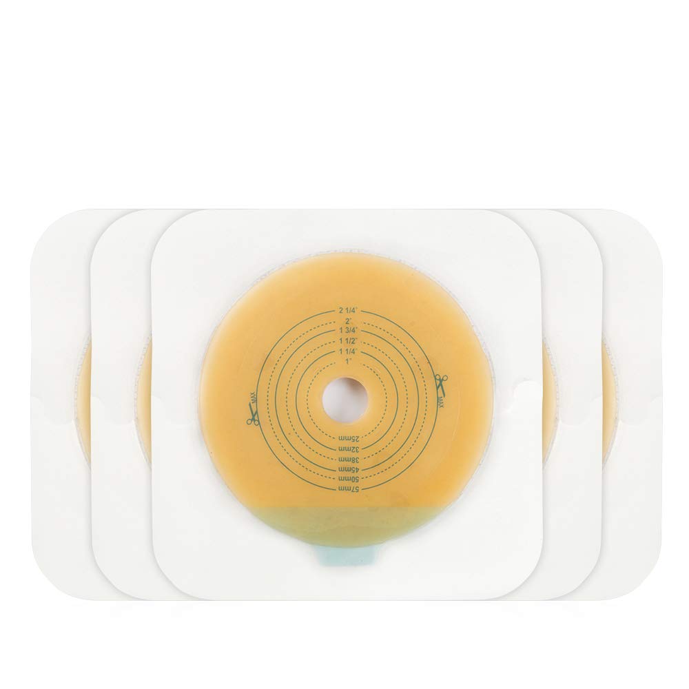 CARBOU adhesive skin barrier close-up shows air-permeable coating for gentle skin contact.