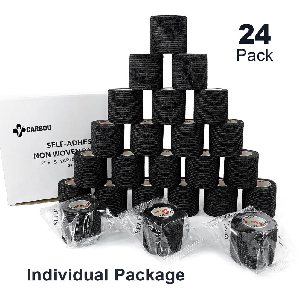 CARBOU bandage wrap tearable by hand design for quick application