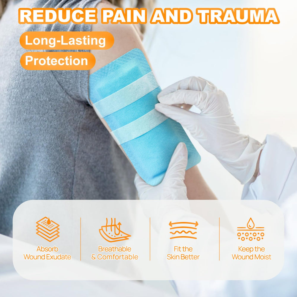 CARBOU breathable, non-adherent pad reduces skin trauma during dressing changes