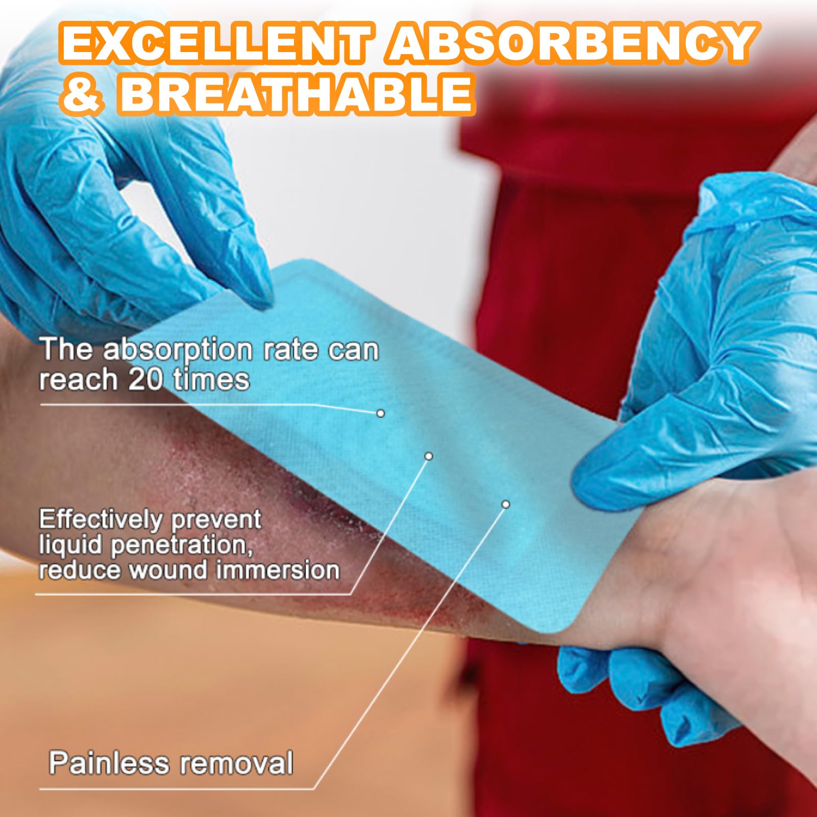 CARBOU individually packaged dressings ensure sterile, convenient use