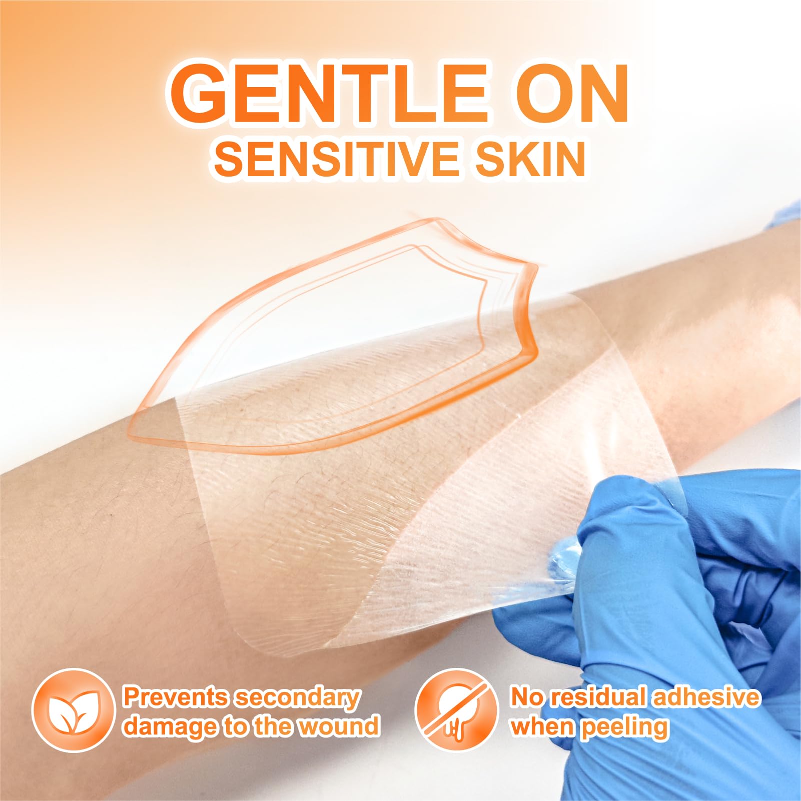 CARBOU latex-free hypoallergenic adhesive reduces irritation for delicate skin