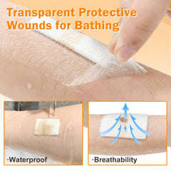 Carbou post-surgical-shower-iv-shield guards incisions during baths and site care.