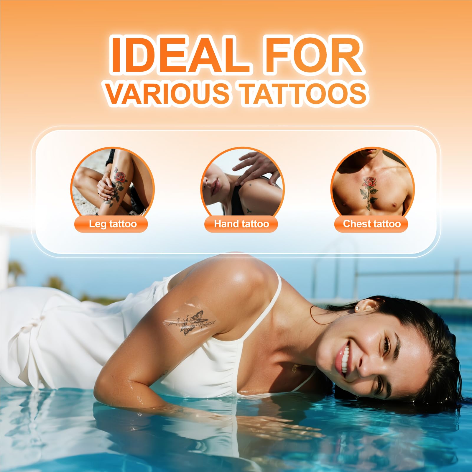 CARBOU tattoo aftercare bandage shields healing skin during aftercare