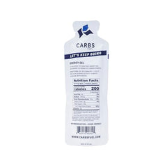 Vegan gluten-free label on Carbs Fuel Original packaging