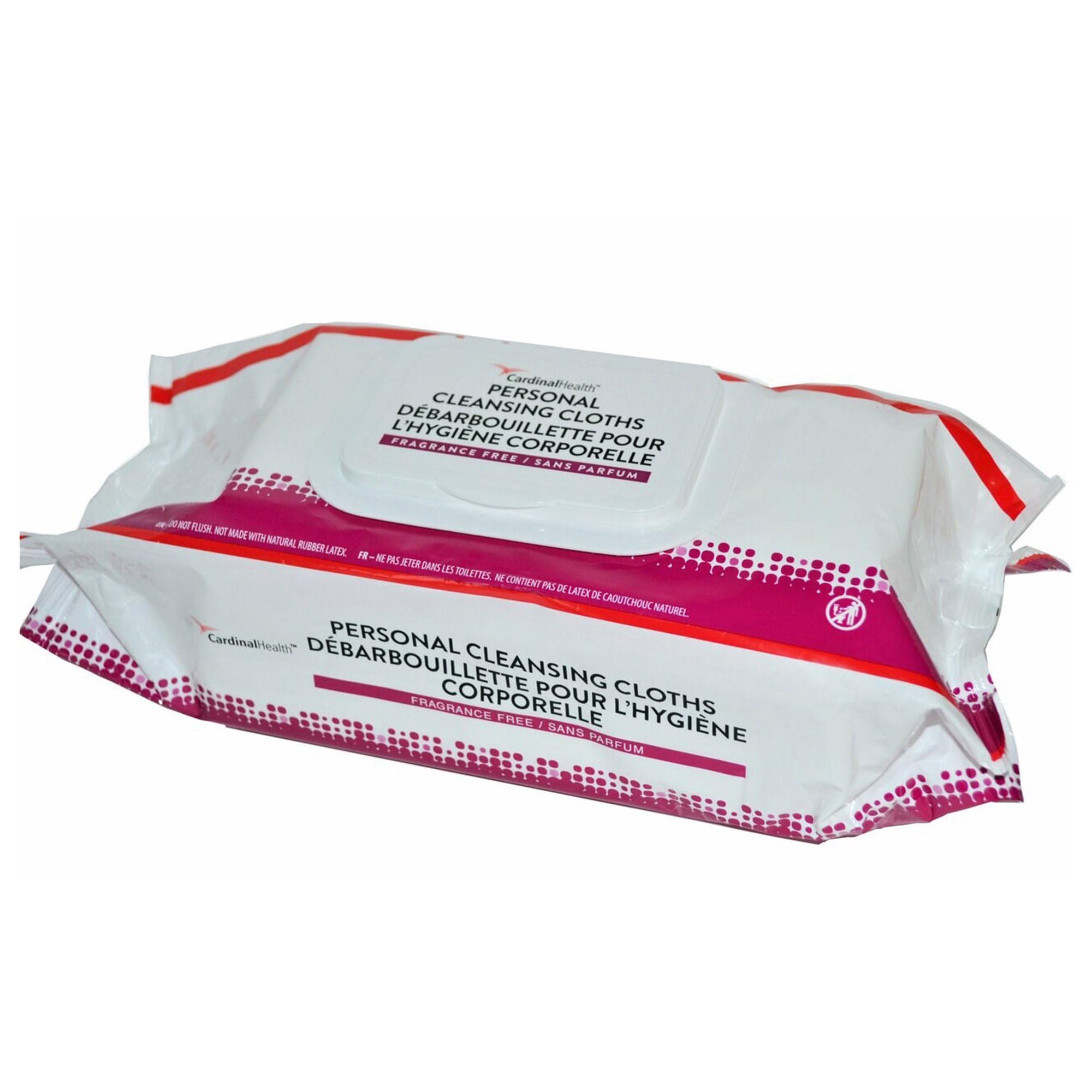 Cardinal Health soft-pack resealable pack enables convenient on-the-go hygiene.