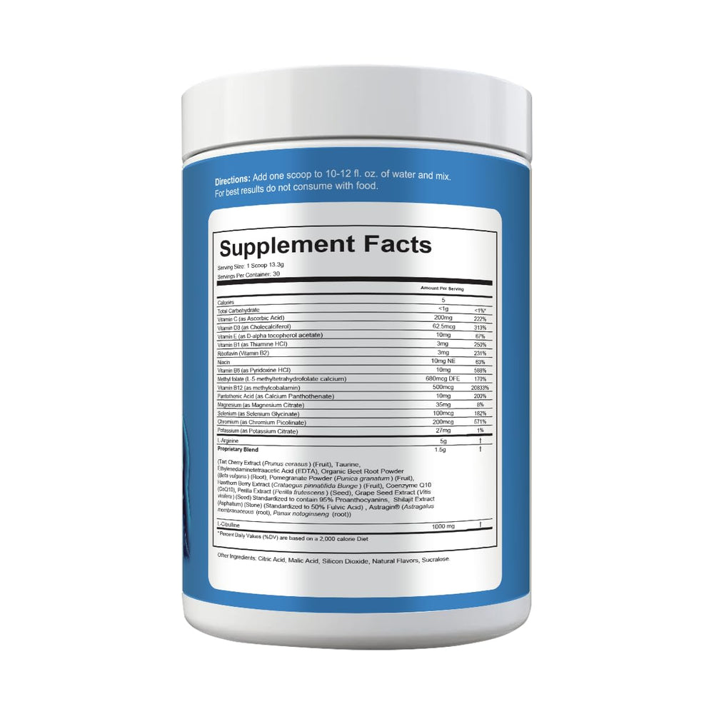 Cardio 911 CoQ10 ingredient close-up highlights heart-friendly antioxidant support.