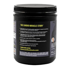 Cardio Miracle organic beets powder container as plant-based base.