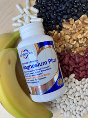 CardioTabs Magnesium Plus capsules close-up emphasizing glycinate and taurate forms