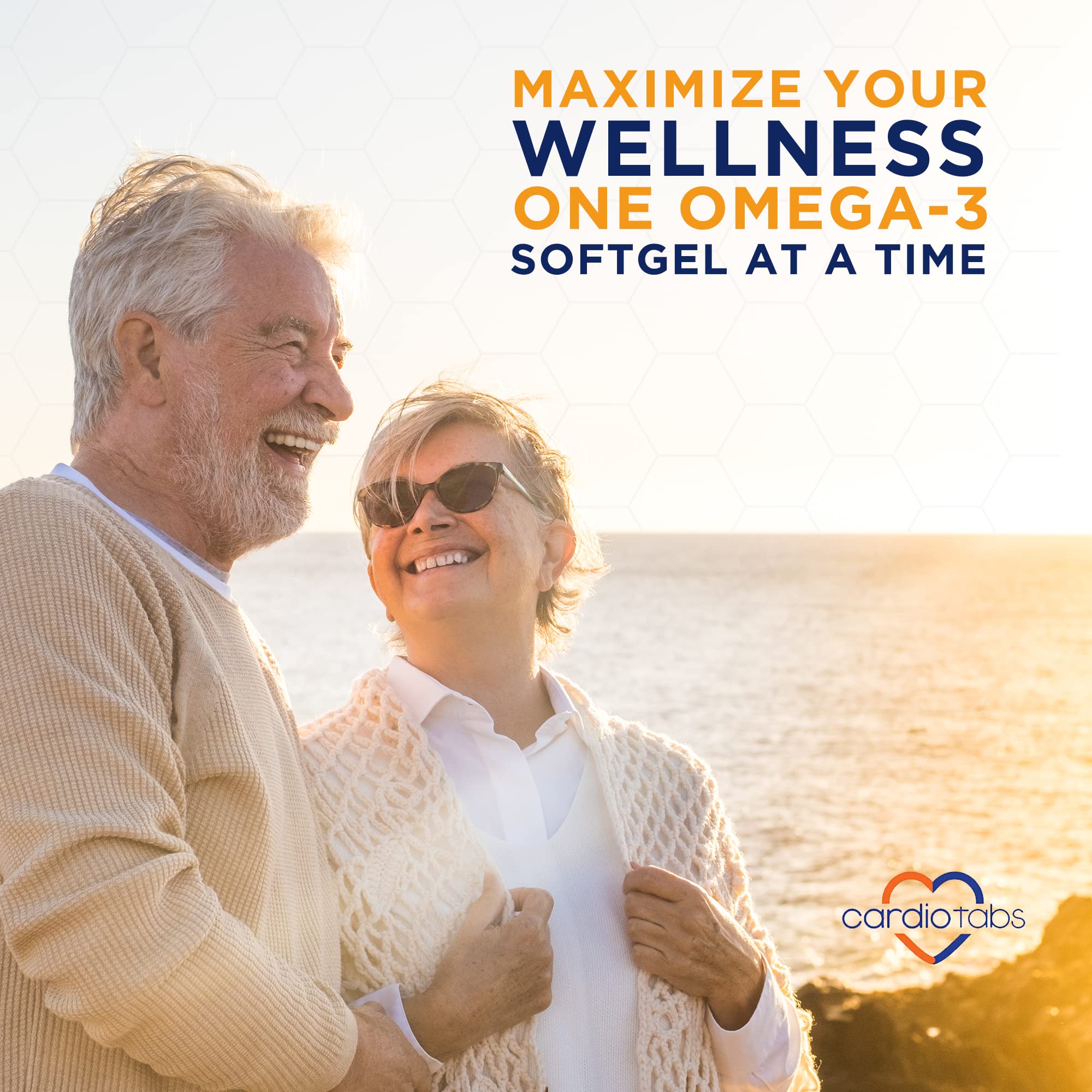 CardioTabs Omega-3 purity certificate scene reinforces product integrity