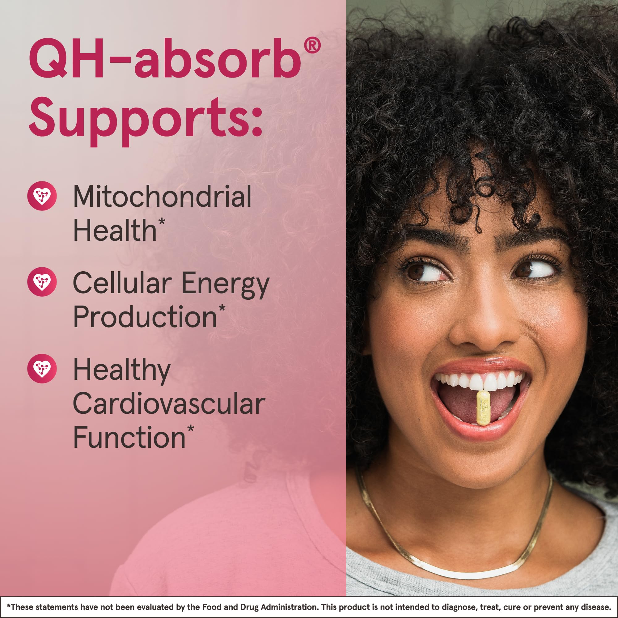 Cardiovascular health graphic with Jarrow Formulas Co-Q10.