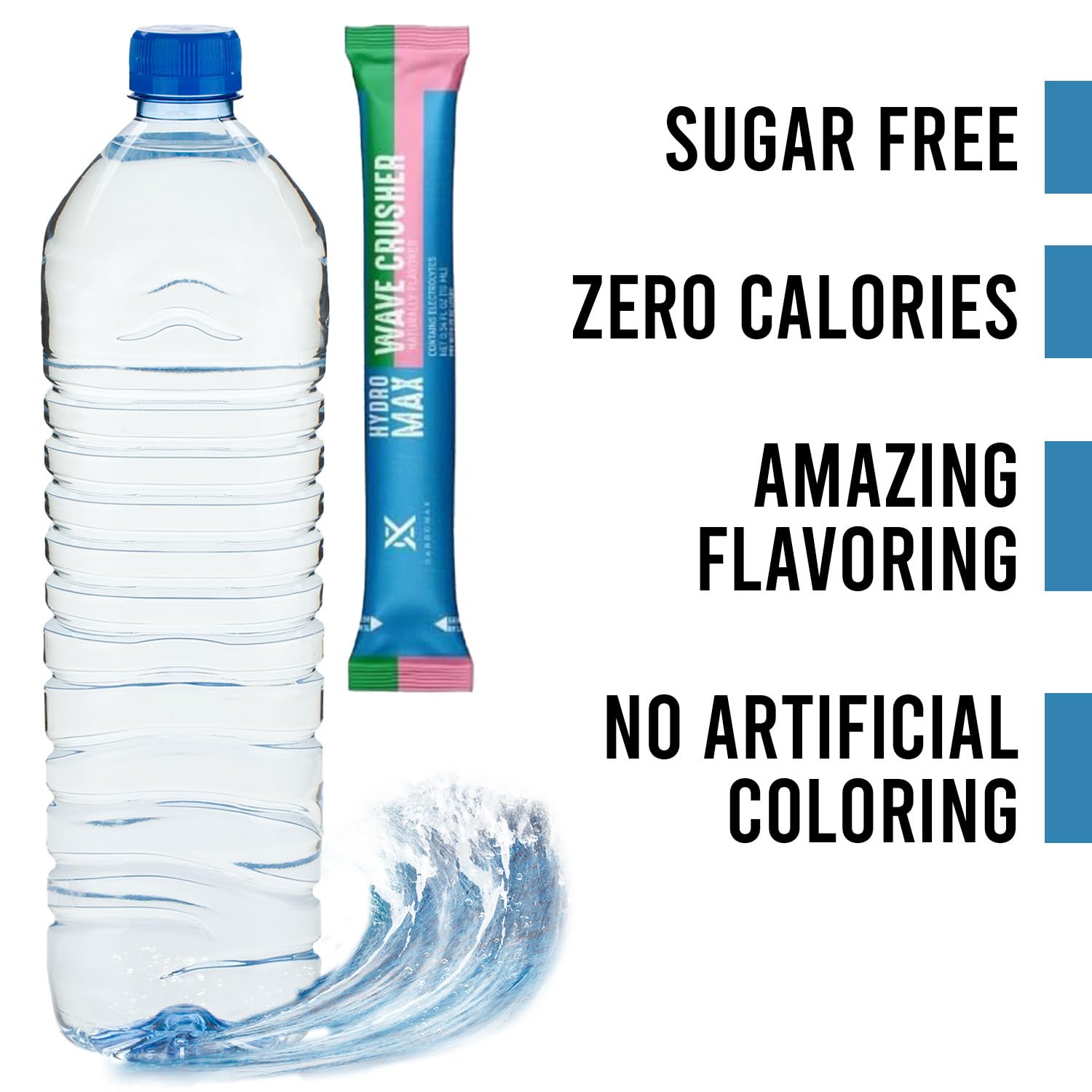 Close-up of WaveCrusher label showing keto-friendly electrolytes