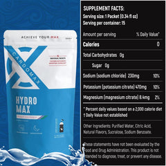 Pour Hydromax WaveCrusher into water for quick refreshment