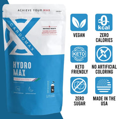 Single-serve Hydromax packet ready for use during workouts