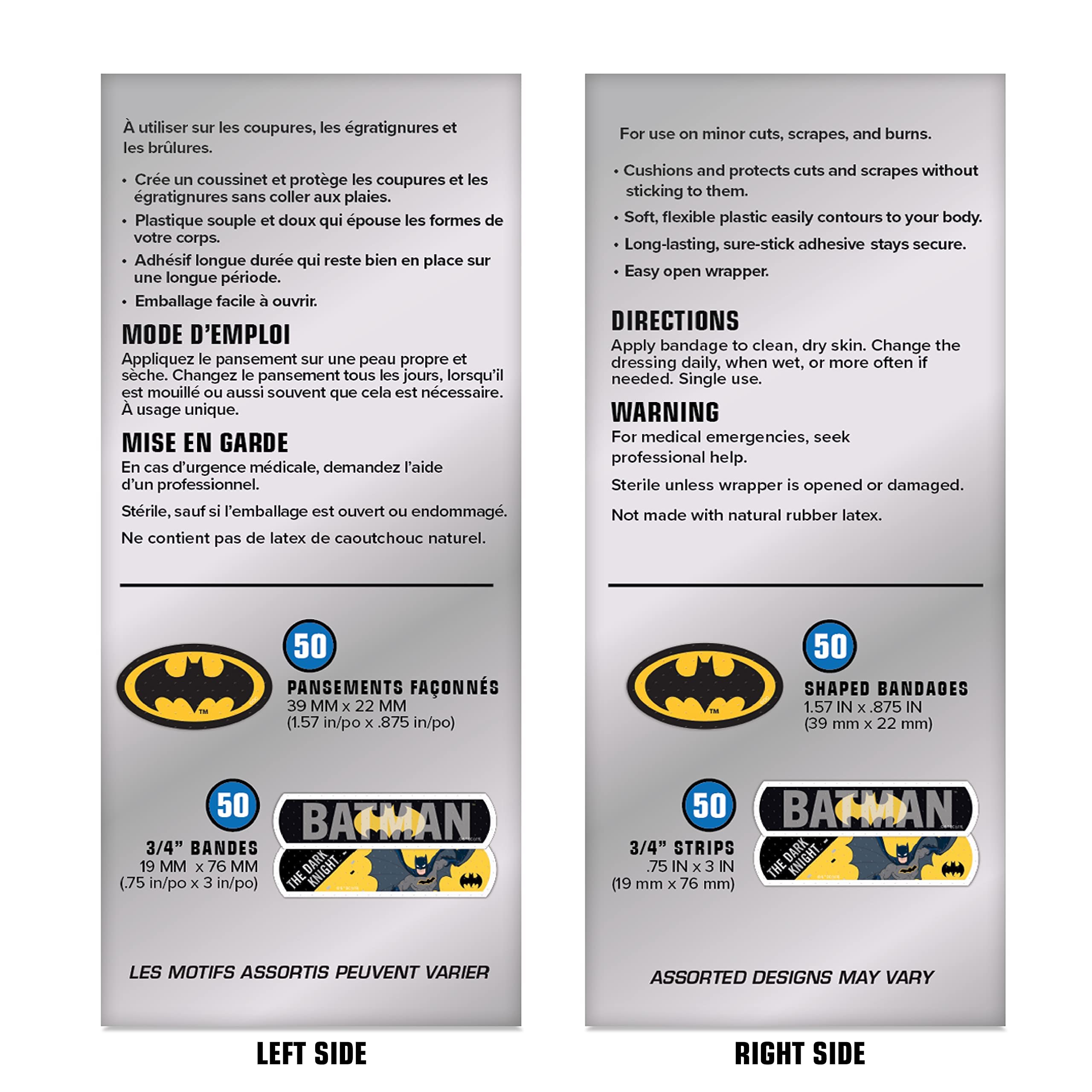 Care Band Batman: fabricado en EE. UU., opción fiable para cuidado rápido.