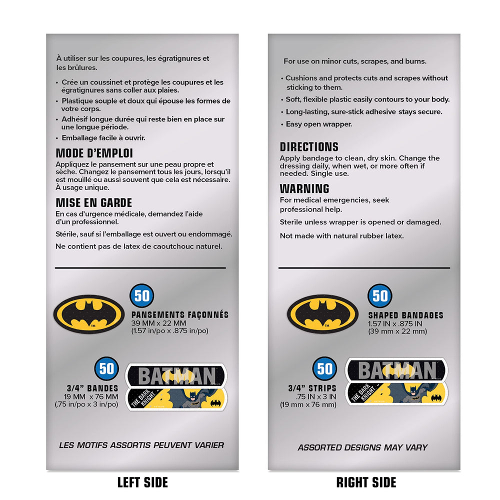 Care Band Batman: fabricado en EE. UU., opción fiable para cuidado rápido.