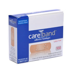 Care Band waterproof bandage with tan color protects minor wounds during water activities.