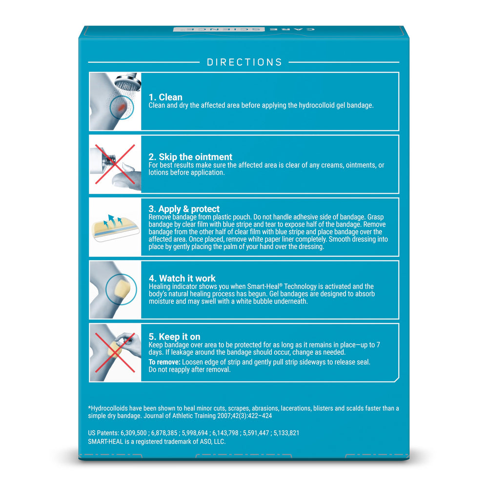 Care Science Smart Heal cushions and protects the skin during activity.