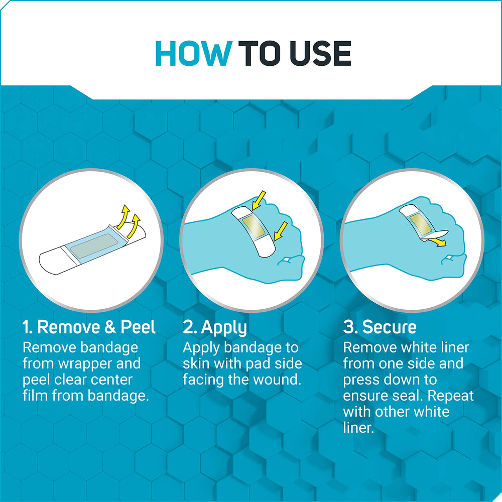 Care Science Smart Heal waterproof bandage stays secure while swimming.