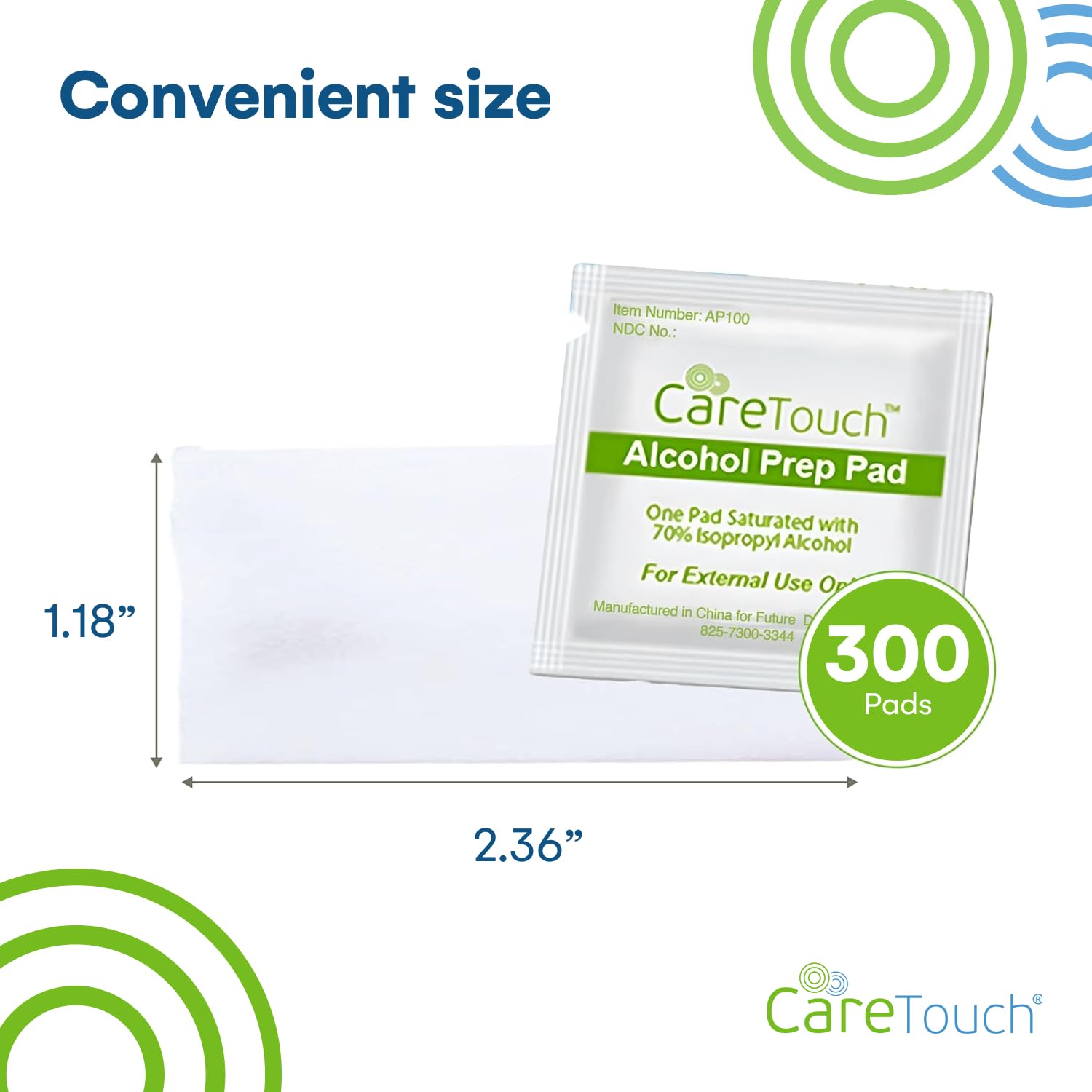 Care Touch: envoltura de cuatro capas para mantener las toallitas secas y listas.