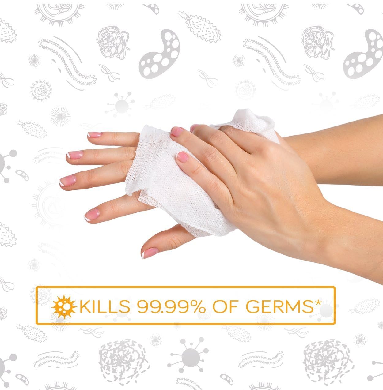 Care Touch fragrance-free wipes safe for sensitive skin and daily use.