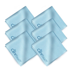 Care Touch microfiber-cloths-6-pack: reusable, lint-free lens care.