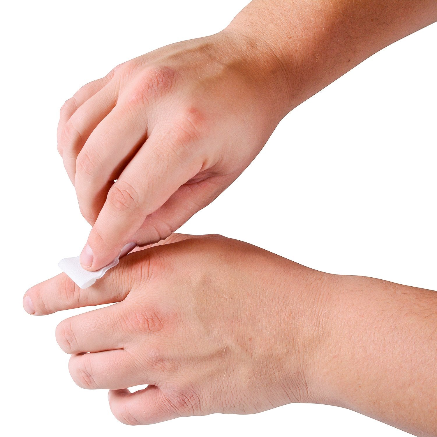 Care Touch alcohol prep pads for travel, sterile and leak-free in transit.