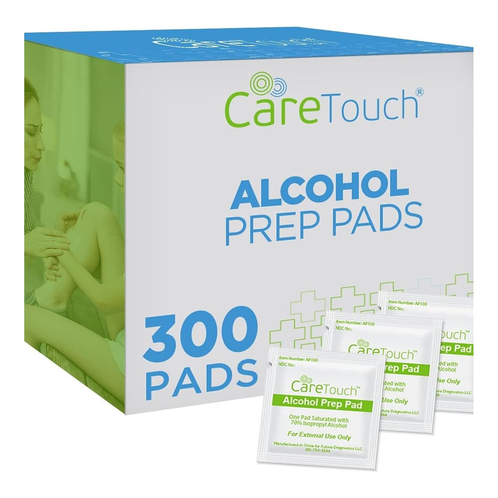 Care Touch: toallitas de alcohol en empaque individual para higiene segura.