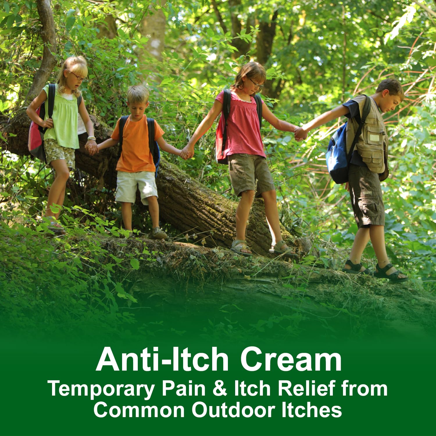 CareAll Anti-Itch Cream skin application on irritated area.