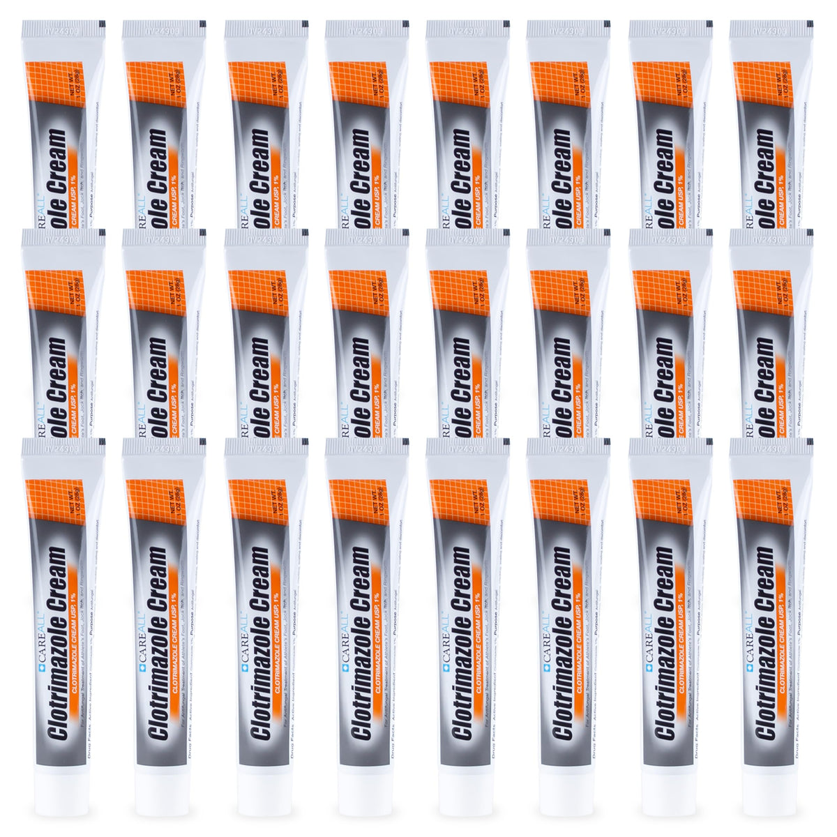 CareAll Clotrimazole 1% cream tube for at‑home use.