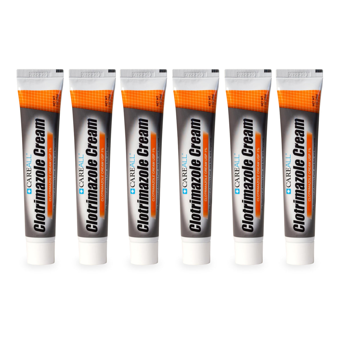 CareAll Clotrimazole six-pack packaging for easy at-home use.