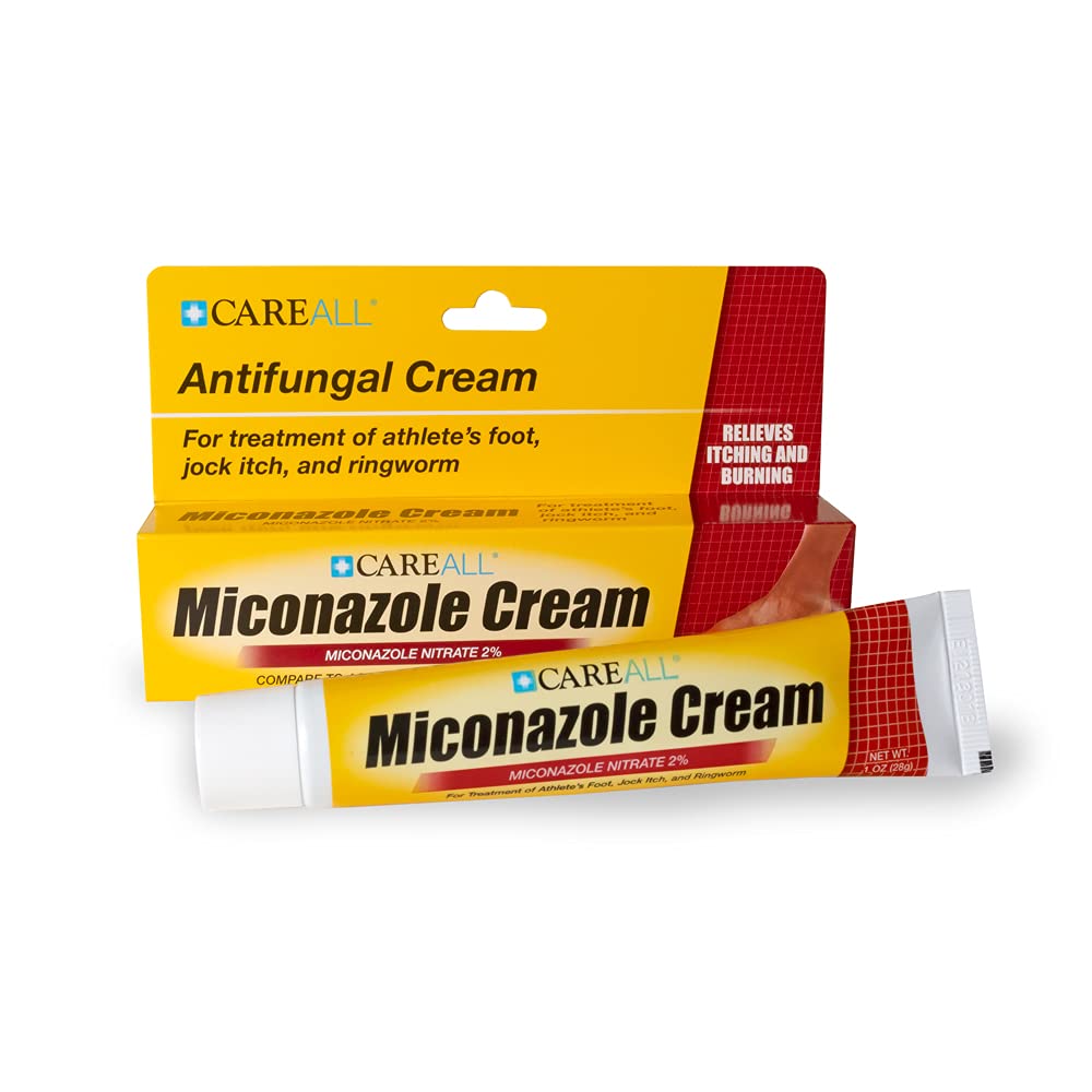CareAll crema antifúngica con NDC impreso y lote visible