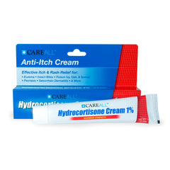 CareAll Hydrocortisone 1% tube front view for quick itch relief.